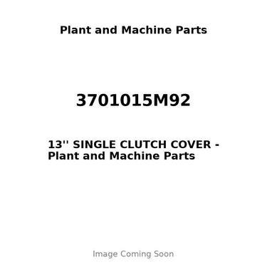 3701015M92 - 13'' SINGLE CLUTCH COVER