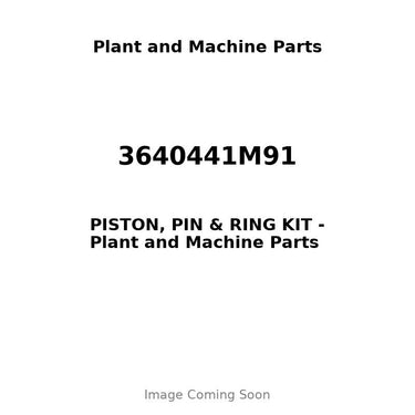 3640441M91 - PISTON, PIN & RING KIT