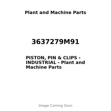 3637279M91 - PISTON, PIN & CLIPS - INDUSTRIAL