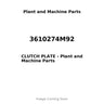 3610274M92 - CLUTCH PLATE