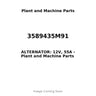 3589435M91 - ALTERNATOR: 12V, 55A