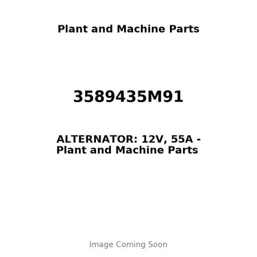 3589435M91 - ALTERNATOR: 12V, 55A