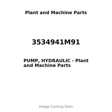 3534941M91 - PUMP, HYDRAULIC