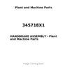 345718X1 - HANDBRAKE ASSEMBLY