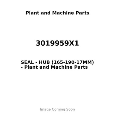 3019959X1 - SEAL - HUB (165-190-17MM)