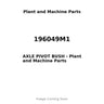 196049M1 - AXLE PIVOT BUSH