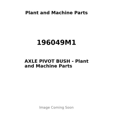 196049M1 - AXLE PIVOT BUSH