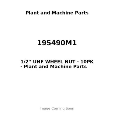 195490M1 - 1/2'' UNF WHEEL NUT - 10PK