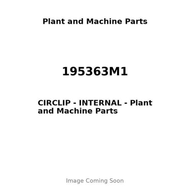 195363M1 - CIRCLIP - INTERNAL