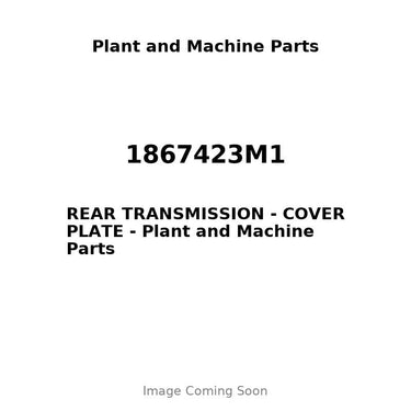 1867423M1 - REAR TRANSMISSION - COVER PLATE