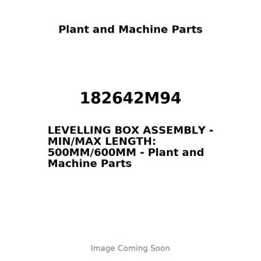 182642M94 - LEVELLING BOX ASSEMBLY - MIN/MAX LENGTH: 500MM/600MM
