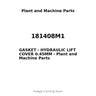 181408M1 - GASKET - HYDRAULIC LIFT COVER 0.45MM
