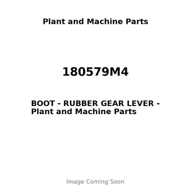180579M4 - BOOT - RUBBER GEAR LEVER