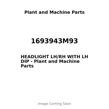 1693943M93 - HEADLIGHT LH/RH WITH LH DIP