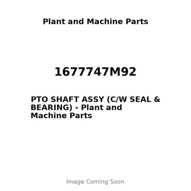 1677747M92 - PTO SHAFT ASSY (C/W SEAL & BEARING)