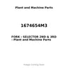 1674654M3 - FORK - SELECTOR 2ND & 3RD