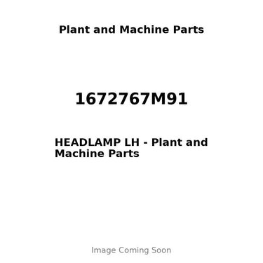 1672767M91 - HEADLAMP LH