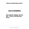 1671704M91 - PTO DRIVE PINION 16T/25 SPL