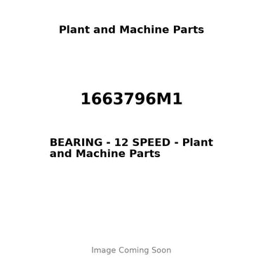 1663796M1 - BEARING - 12 SPEED