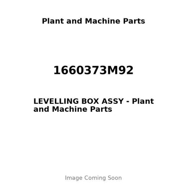 1660373M92 - LEVELLING BOX ASSY