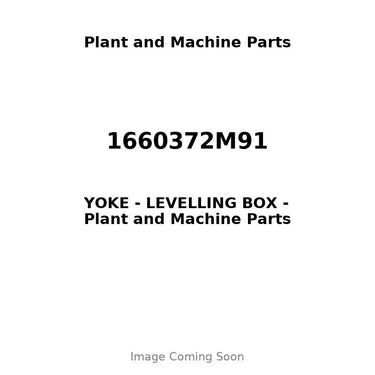 1660372M91 - YOKE - LEVELLING BOX