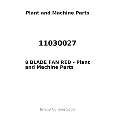 11030027 - 8 BLADE FAN RED