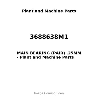 3688638M1 - MAIN BEARING (PAIR) .25MM