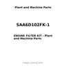 SAA6D102FK-1 - ENGINE FILTER KIT