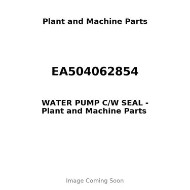EA504062854 - WATER PUMP C/W SEAL
