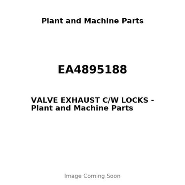 EA4895188 - VALVE EXHAUST C/W LOCKS