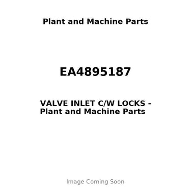 EA4895187 - VALVE INLET C/W LOCKS