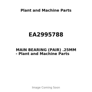 EA2995788 - MAIN BEARING (PAIR) .25MM