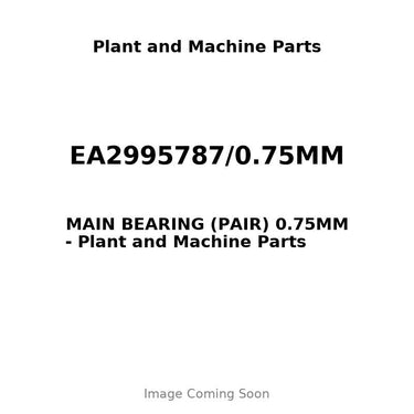 EA2995787/0.75MM - MAIN BEARING (PAIR) 0.75MM