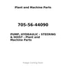 705-56-44090 - PUMP, HYDRAULIC - STEERING & HOIST