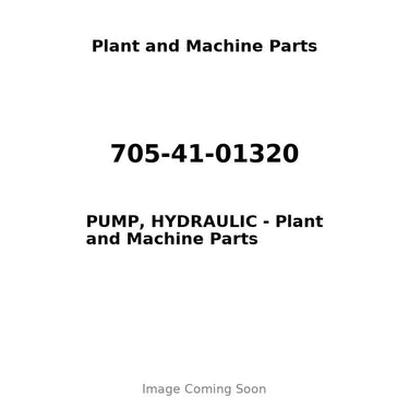 705-41-01320 - PUMP, HYDRAULIC