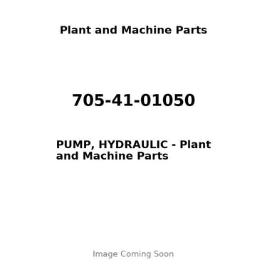 705-41-01050 - PUMP, HYDRAULIC