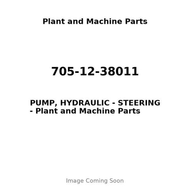 705-12-38011 - PUMP, HYDRAULIC - STEERING