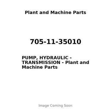 705-11-35010 - PUMP, HYDRAULIC - TRANSMISSION
