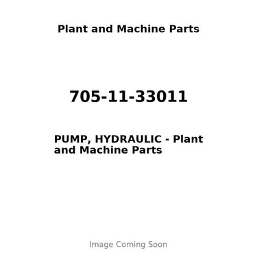 705-11-33011 - PUMP, HYDRAULIC