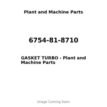 6754-81-8710 - GASKET TURBO