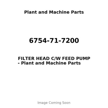 6754-71-7200 - FILTER HEAD C/W FEED PUMP