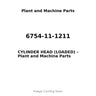 6754-11-1211 - CYLINDER HEAD (LOADED)