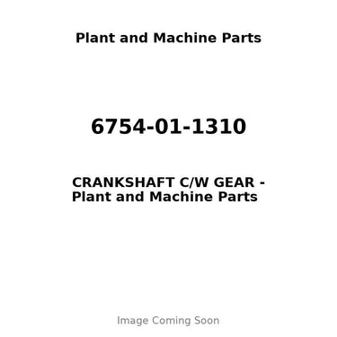 6754-01-1310 - CRANKSHAFT C/W GEAR