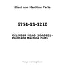6751-11-1210 - CYLINDER HEAD (LOADED)