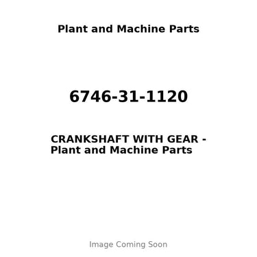 6746-31-1120 - CRANKSHAFT WITH GEAR