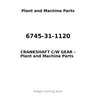 6745-31-1120 - CRANKSHAFT C/W GEAR