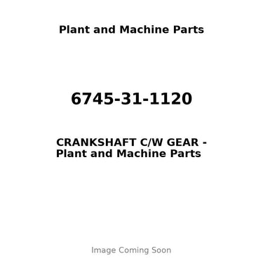 6745-31-1120 - CRANKSHAFT C/W GEAR