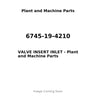 6745-19-4210 - VALVE INSERT INLET