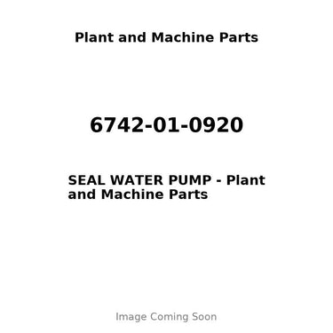 6742-01-0920 - SEAL WATER PUMP