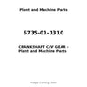 6735-01-1310 - CRANKSHAFT C/W GEAR